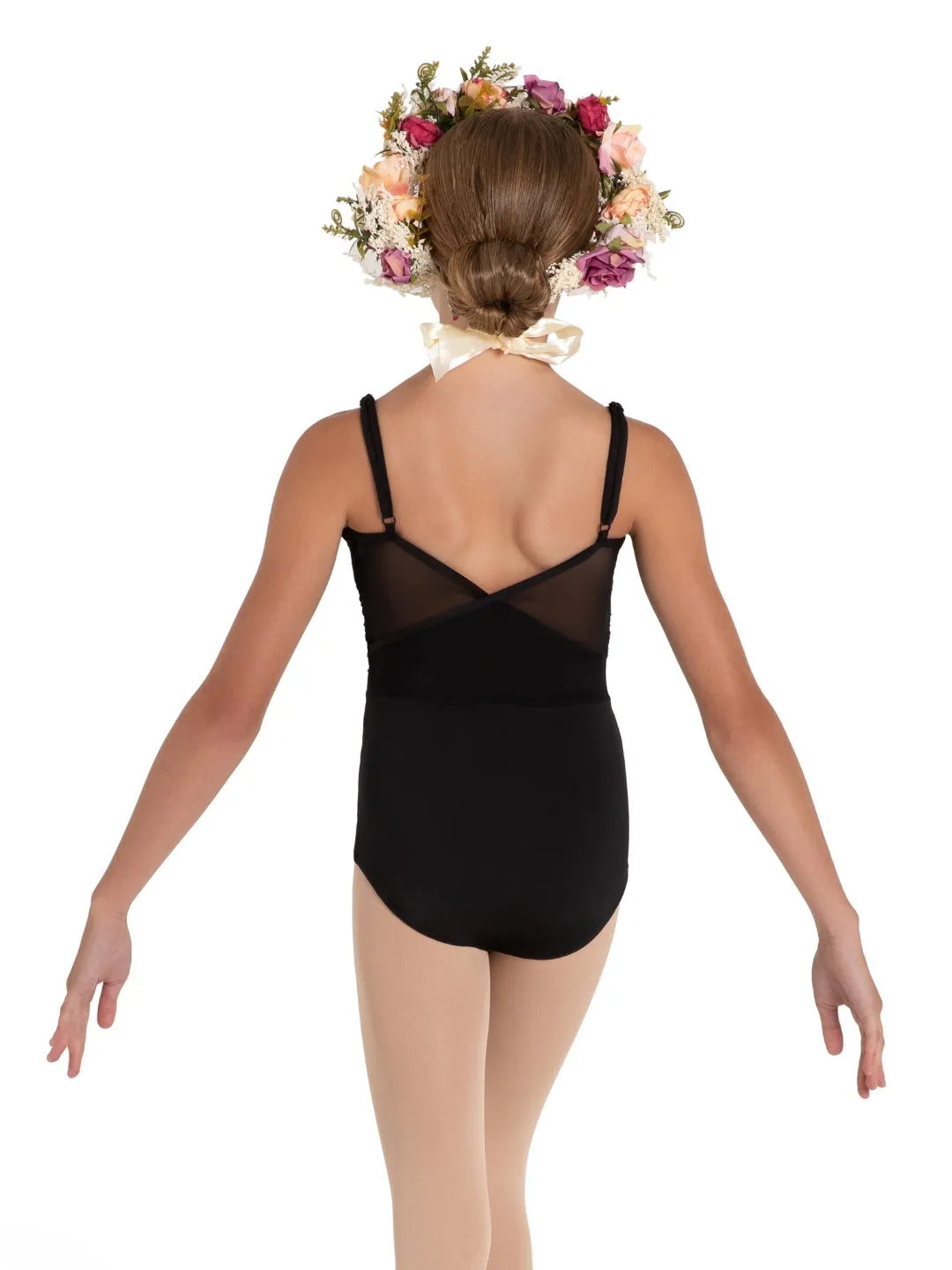 12085C Wildflower Rose Girls Camisole Leotard