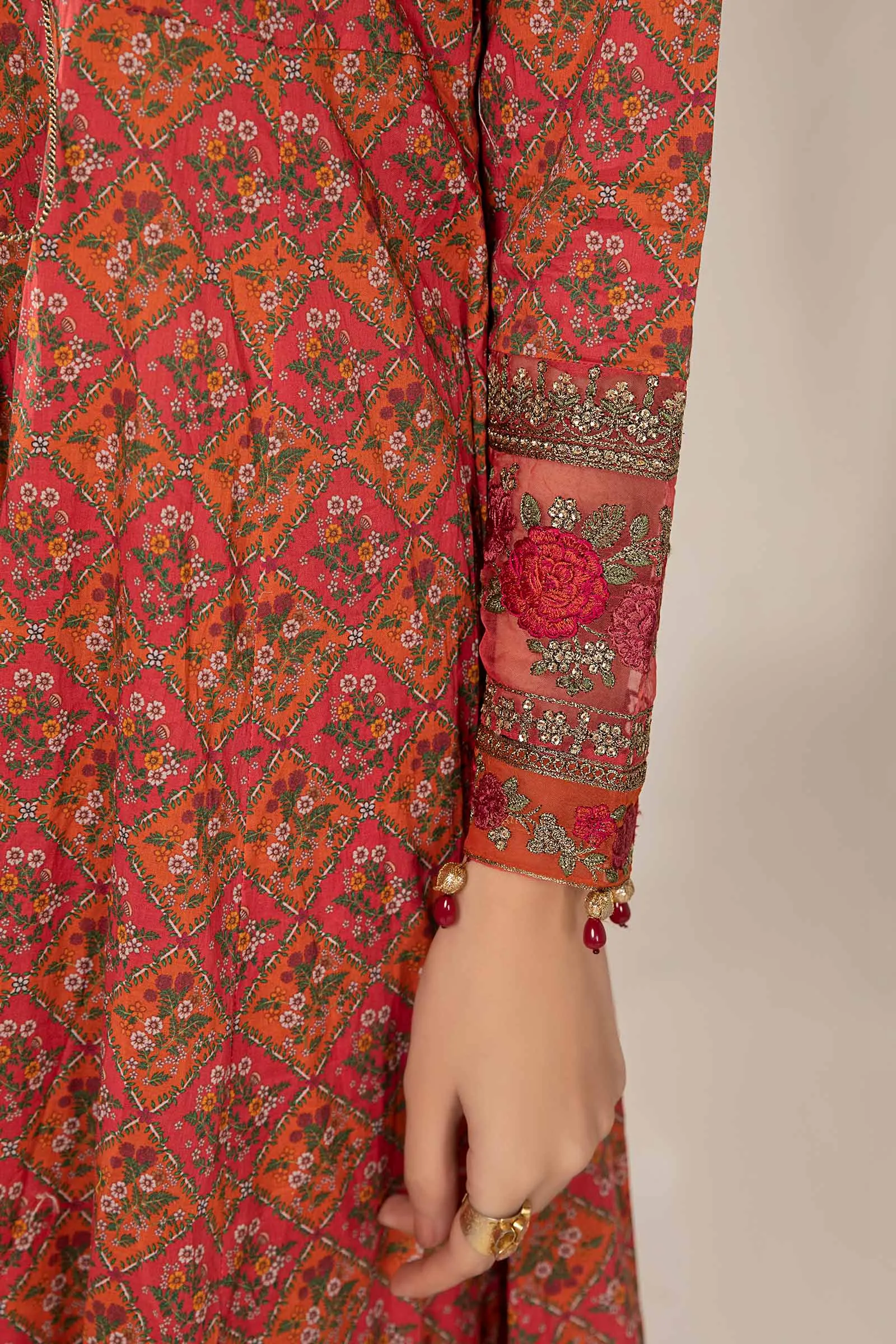 3 Piece Printed Lawn Suit | DW-EF24-118