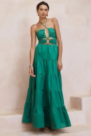 Alisia Maxi Dress - Emerald