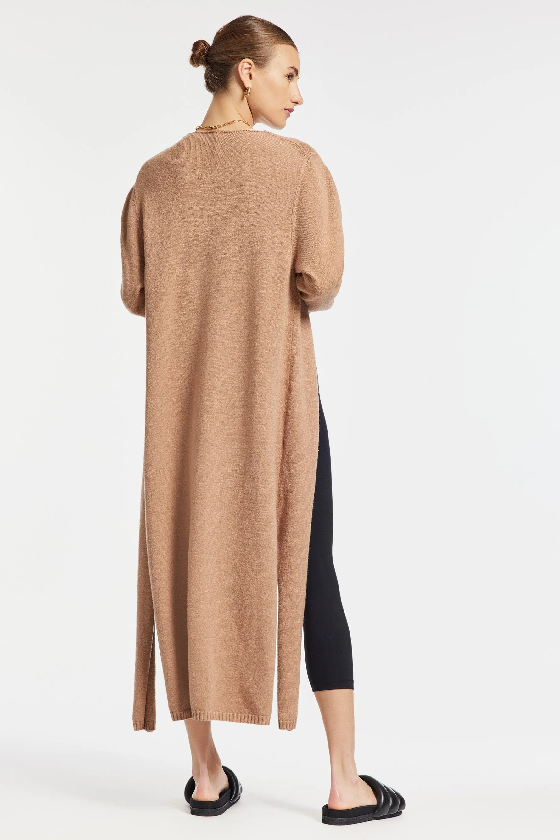 Aria Long Cardigan - Beige