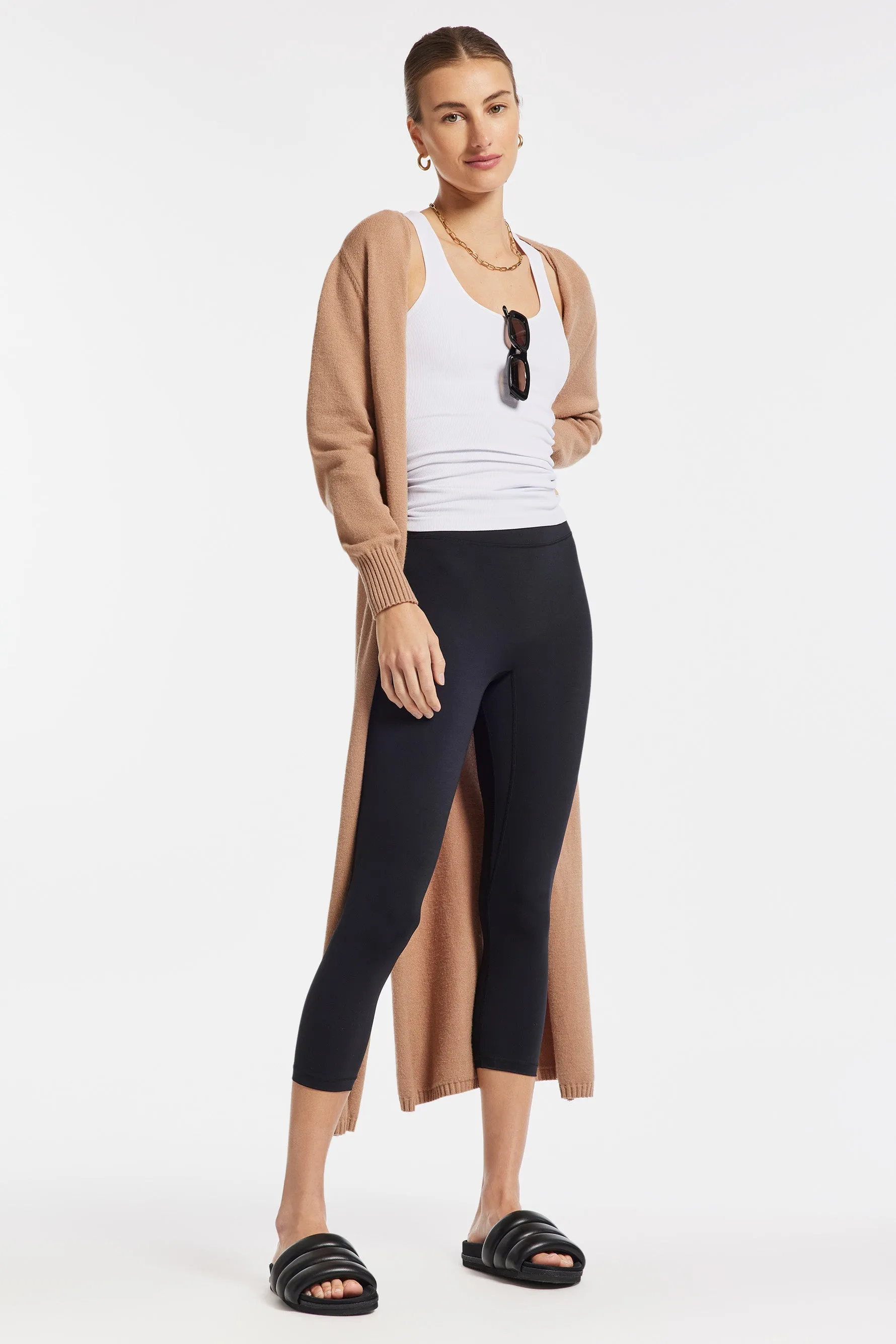 Aria Long Cardigan - Beige