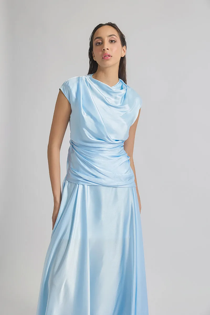 AZURA BABY BLUE MAXI DRESS