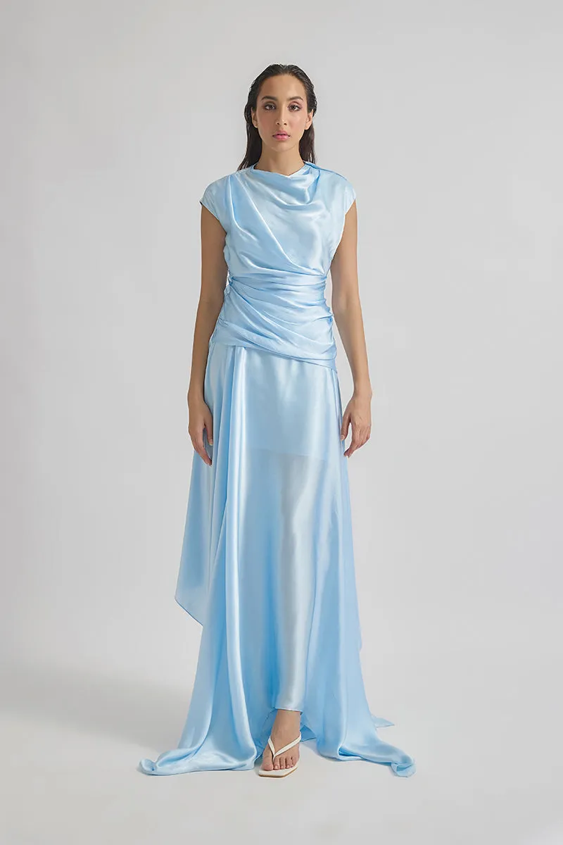 AZURA BABY BLUE MAXI DRESS