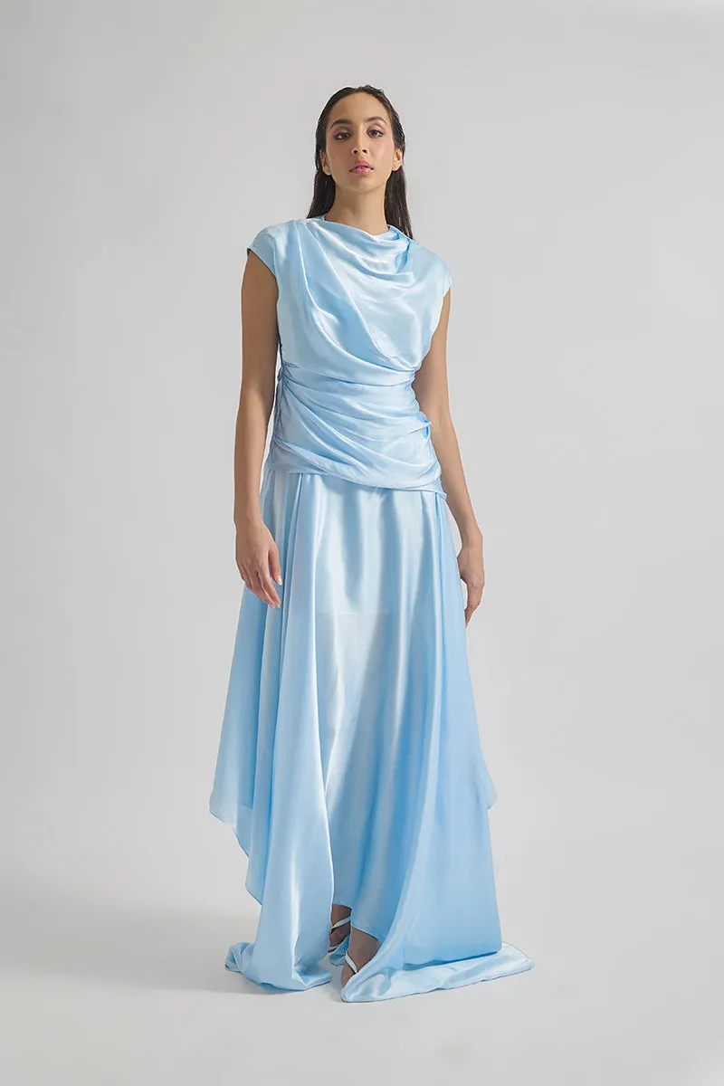 AZURA BABY BLUE MAXI DRESS