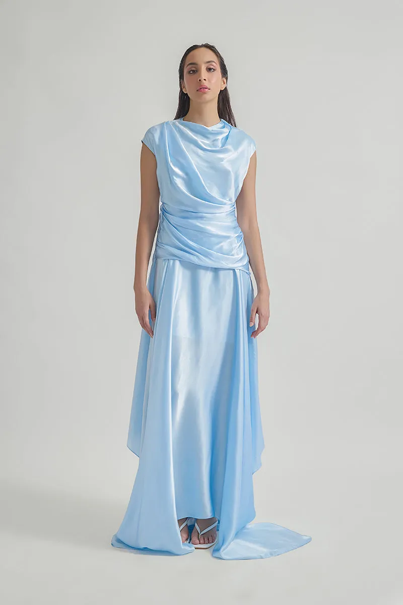 AZURA BABY BLUE MAXI DRESS