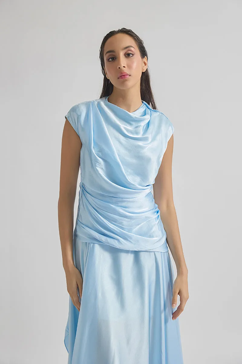 AZURA BABY BLUE MAXI DRESS