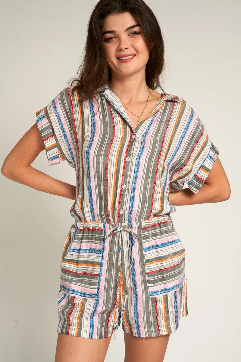 Beach Hopper Romper Multi