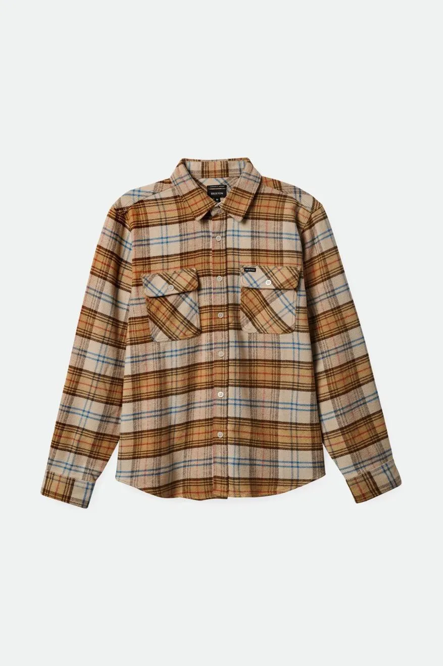 Bowery Flannel Off White/White Cap/Dark Earth