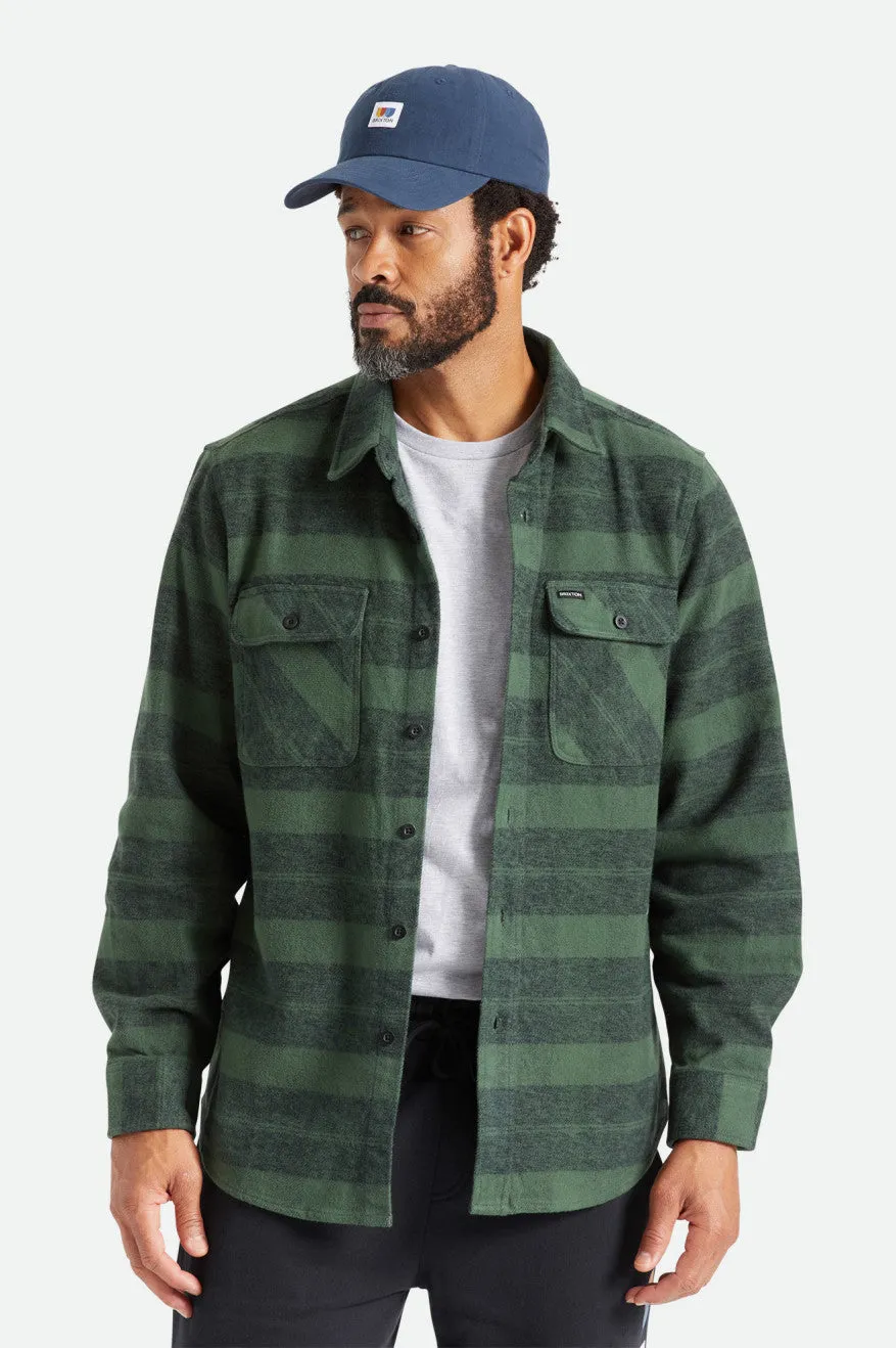 Bowery Heavy Weight L/S Flannel - Forest Green