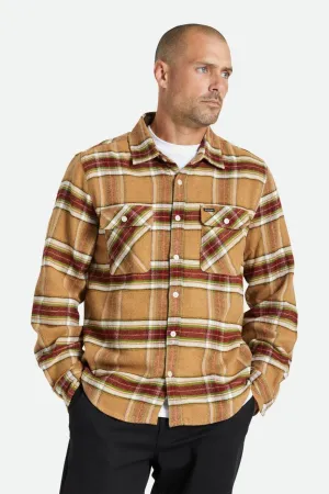 Bowery L/S Flannel - Light Brown/Burnt Henna