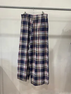 Buffet Pants in Navy Plaid by Papa Clothing