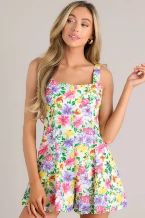 Buzzing By Hot Pink Floral Romper