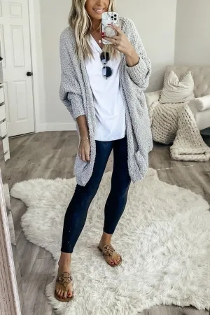 Casual Daily Solid Cardigan Cardigan Collar Tops