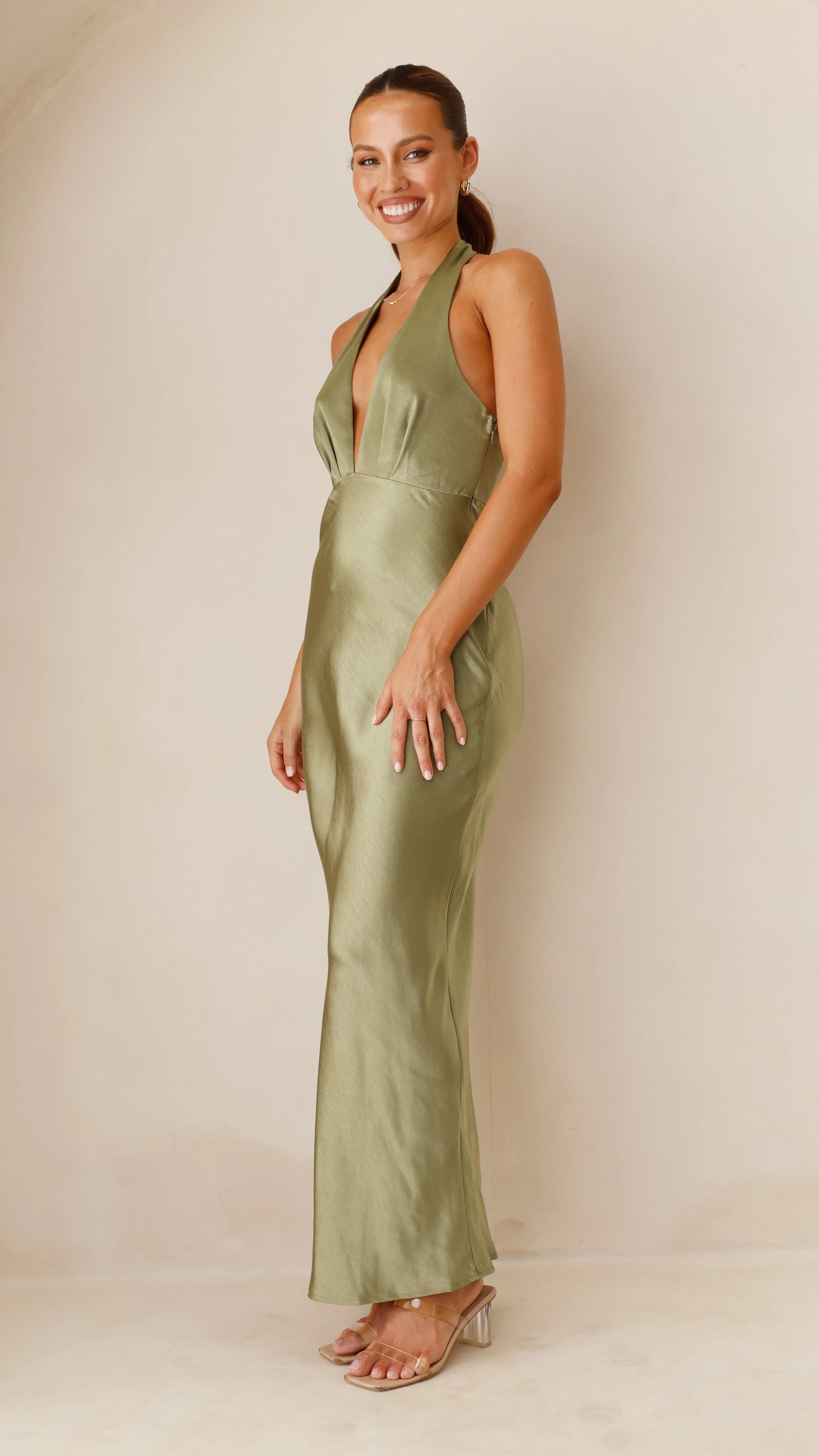 Chloe Maxi Dress - Olive