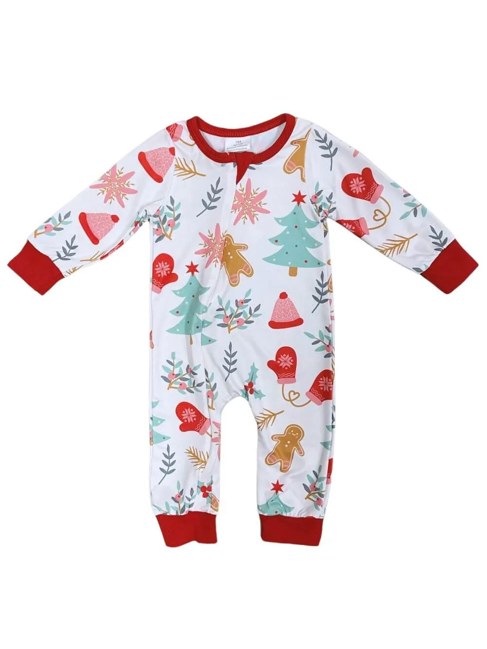 Christmas Cheer Long Sleeve Holiday Baby Romper