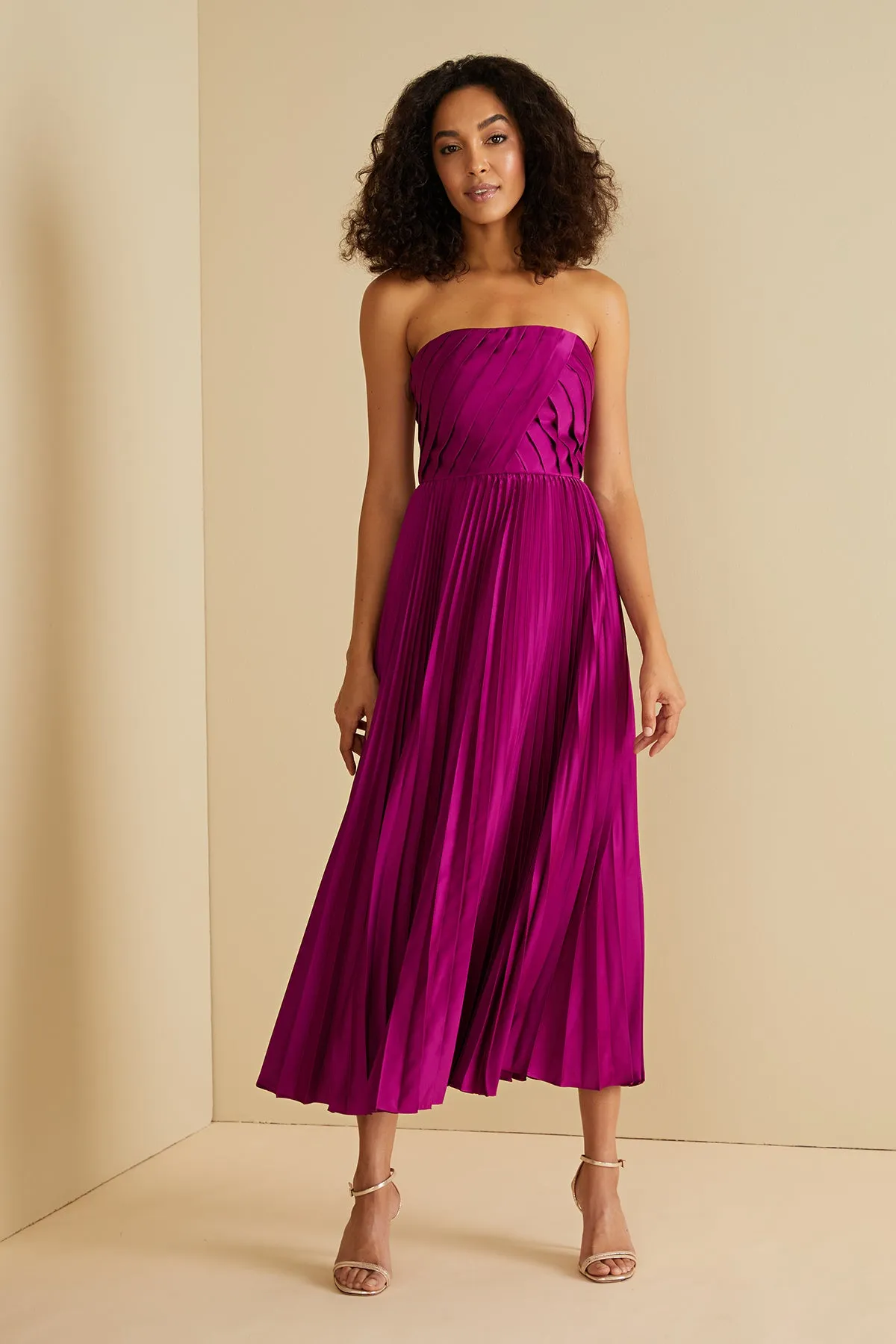 Conan Strapless Midi Dress