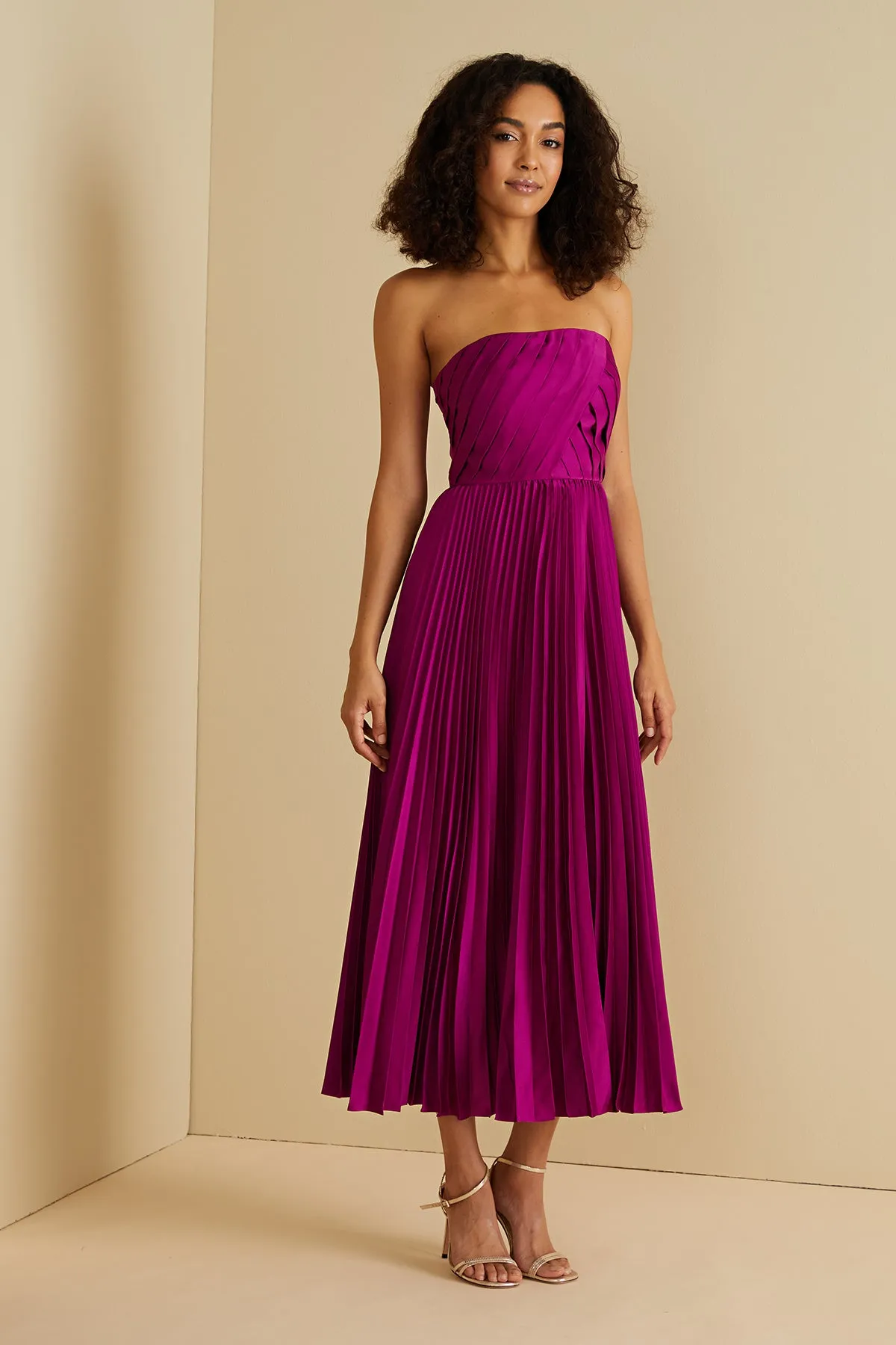 Conan Strapless Midi Dress