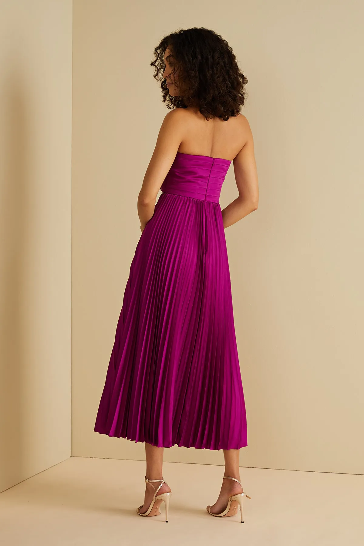 Conan Strapless Midi Dress