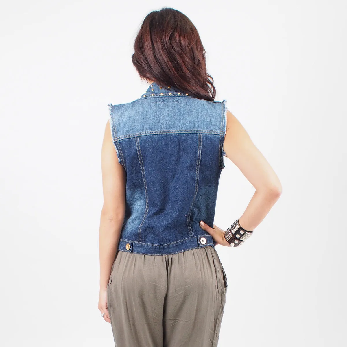 Cowboys Rock Denim Vest