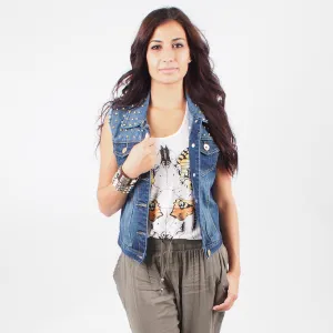 Cowboys Rock Denim Vest