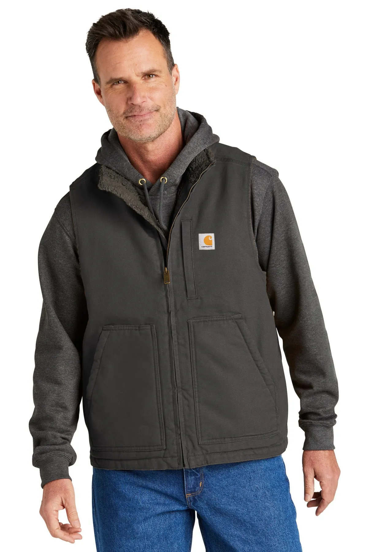 Custom Embroidered - Carhartt® Sherpa-Lined Mock Neck Vest CT104277