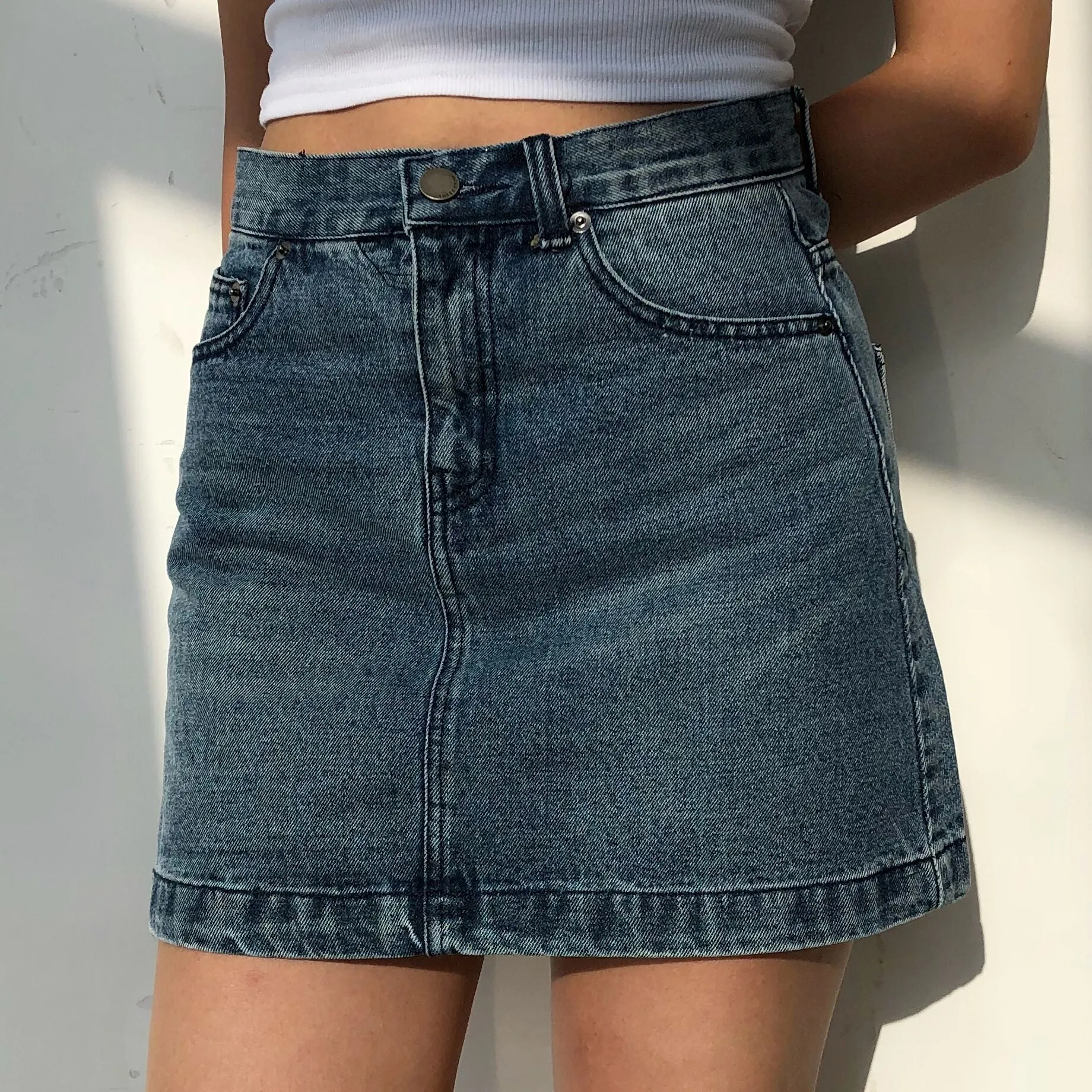 deanwangkt - Vintage Denim Skirt