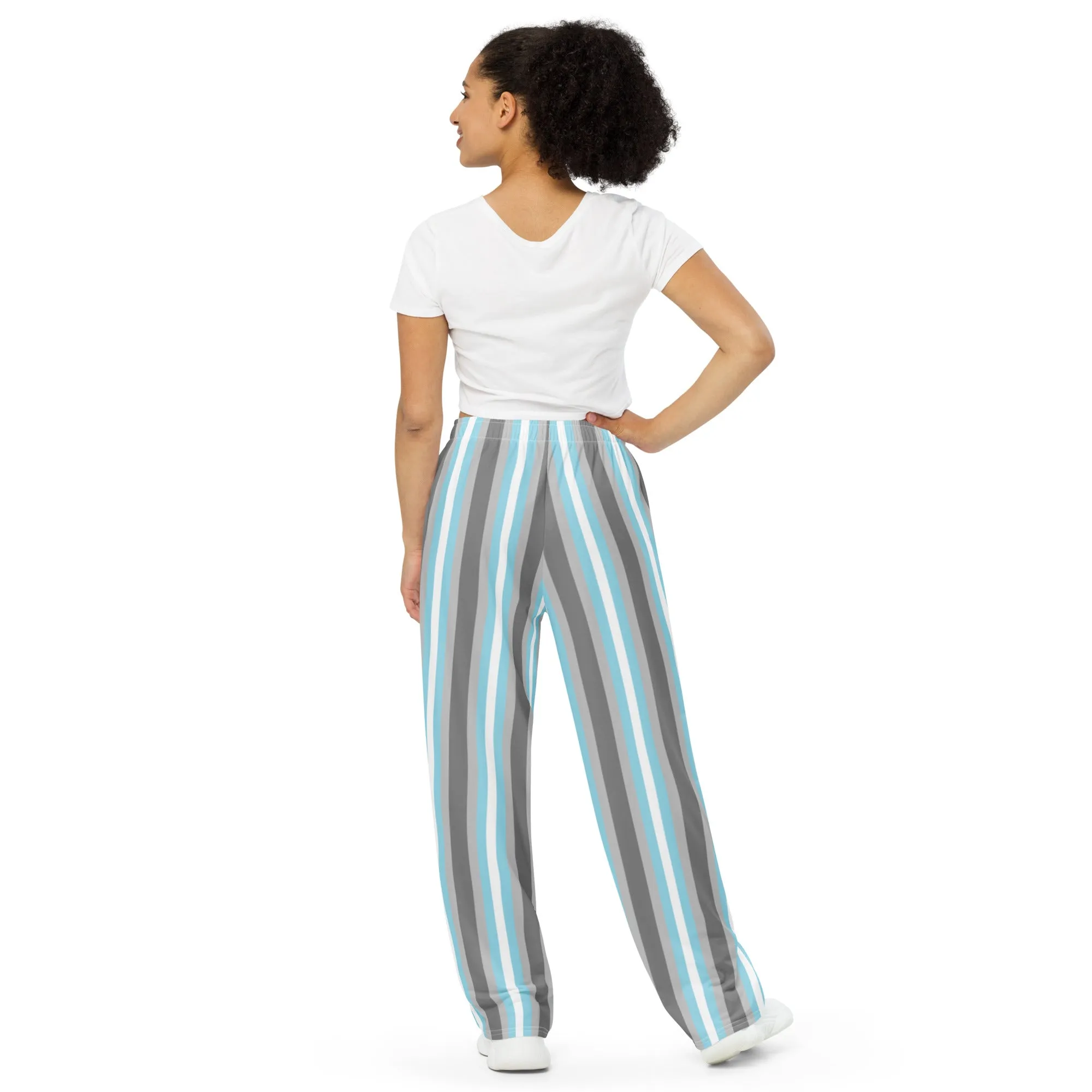 Demiboy Pride Flag Wide-Leg Pants