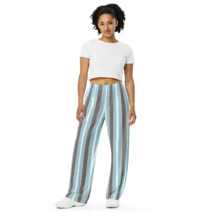 Demiboy Pride Flag Wide-Leg Pants