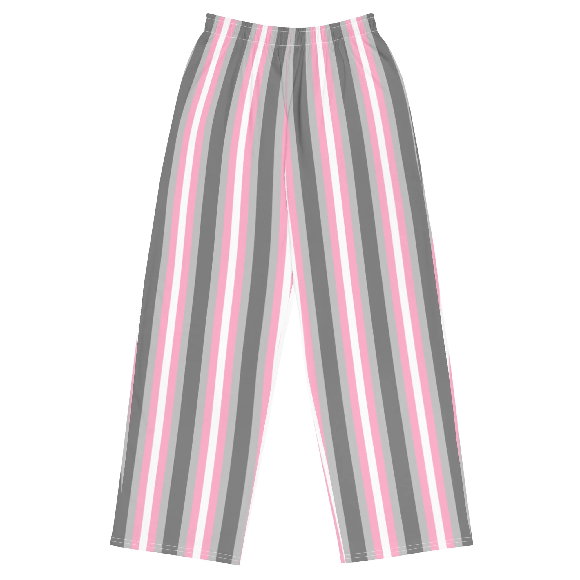 Demigirl Pride Flag Wide-Leg Pants