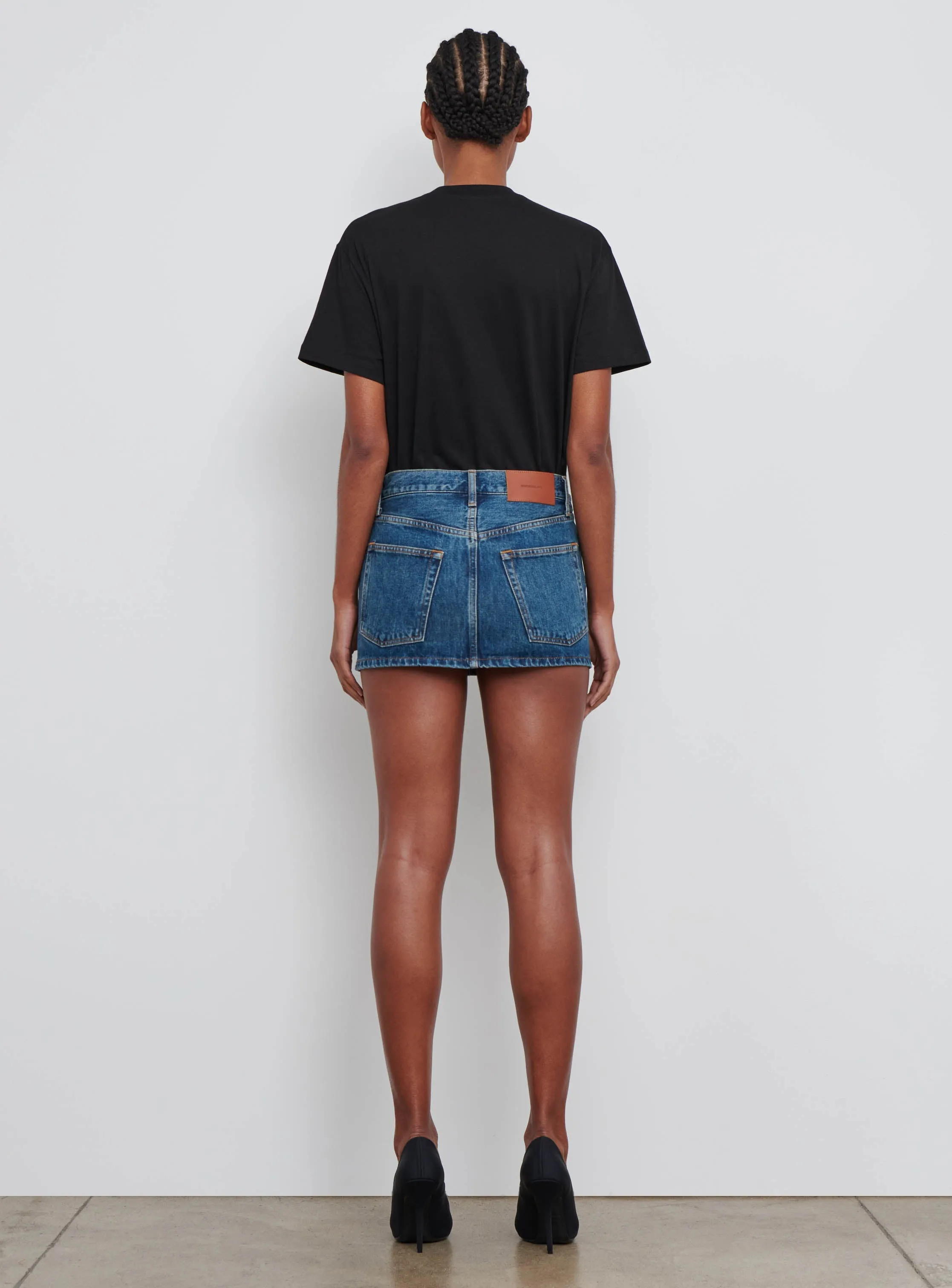 Denim Micro Mini Skirt