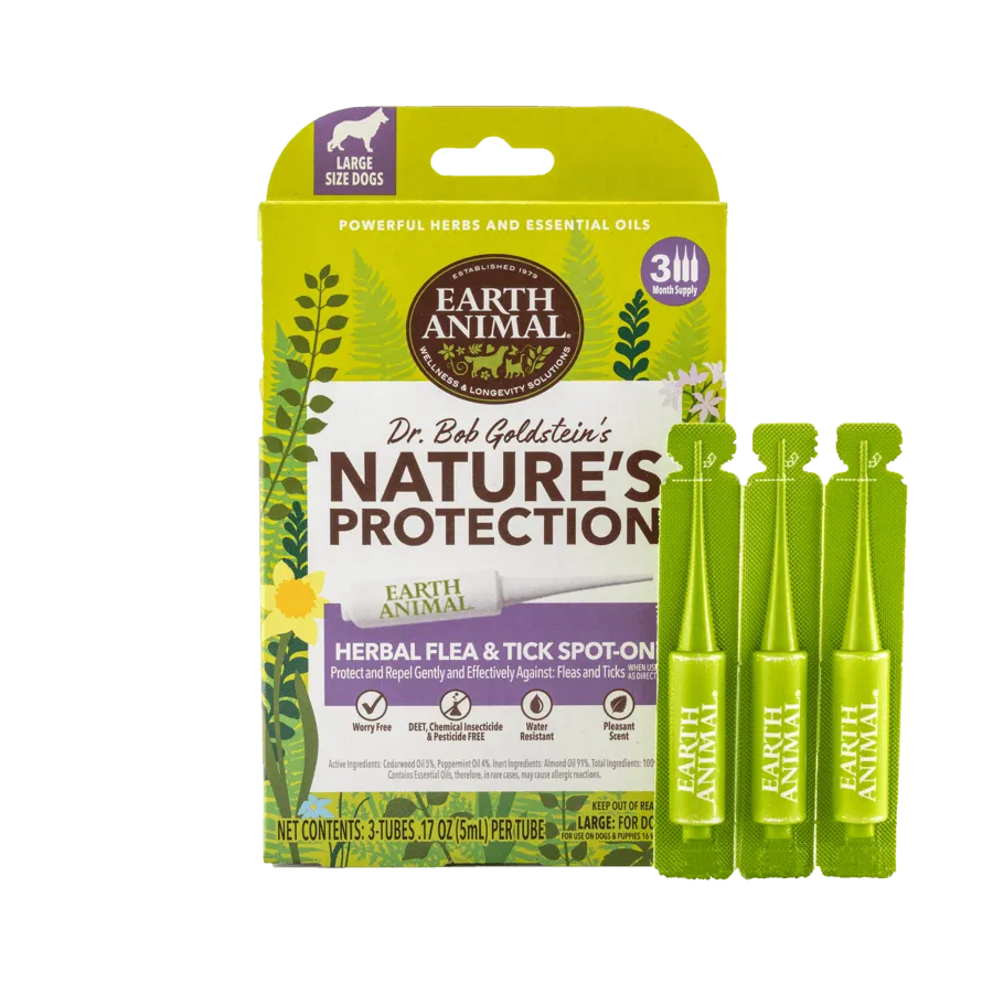 Earth Animal Nature's Protection™ Flea & Tick Herbal Spot-On for Large Dogs