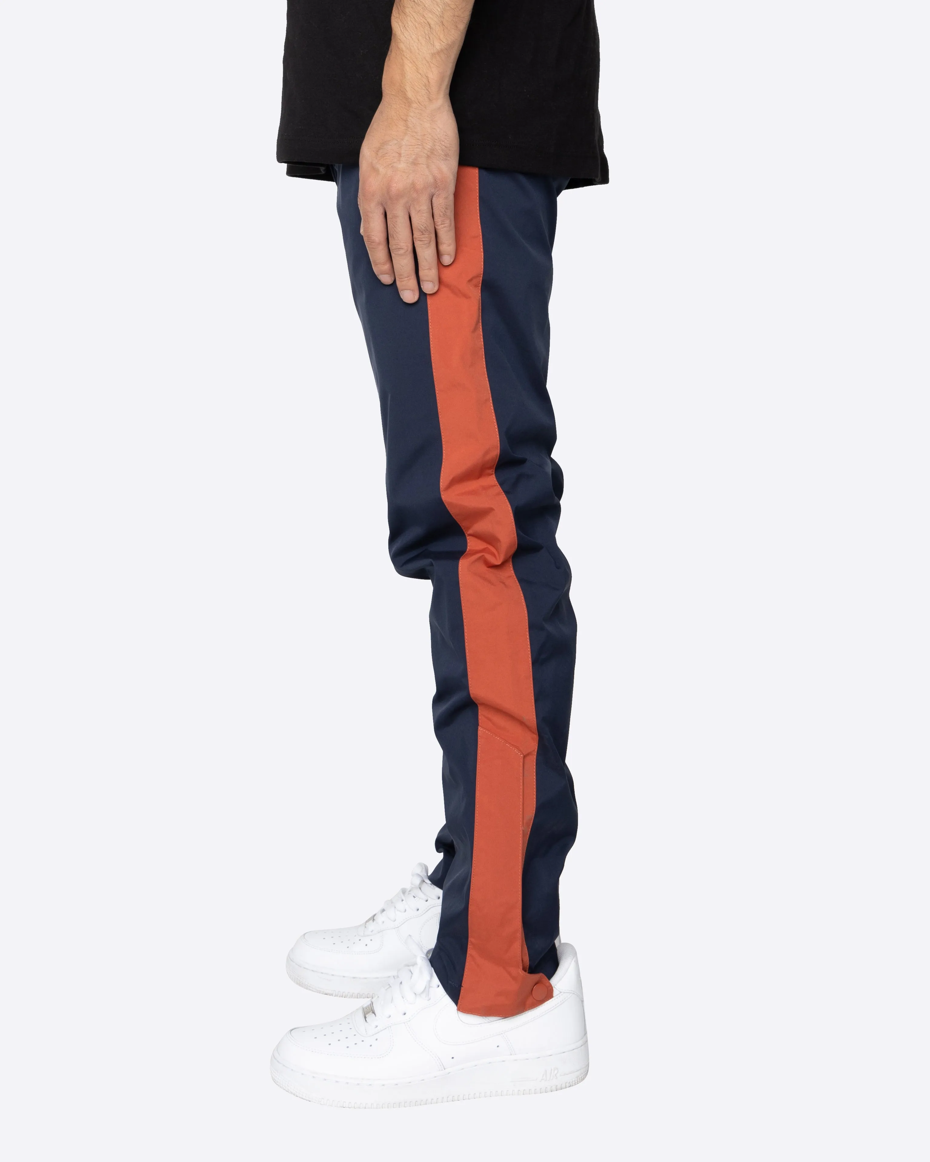 EPTM NYLON BASIC TRACK PANTS-NAVY/RUST