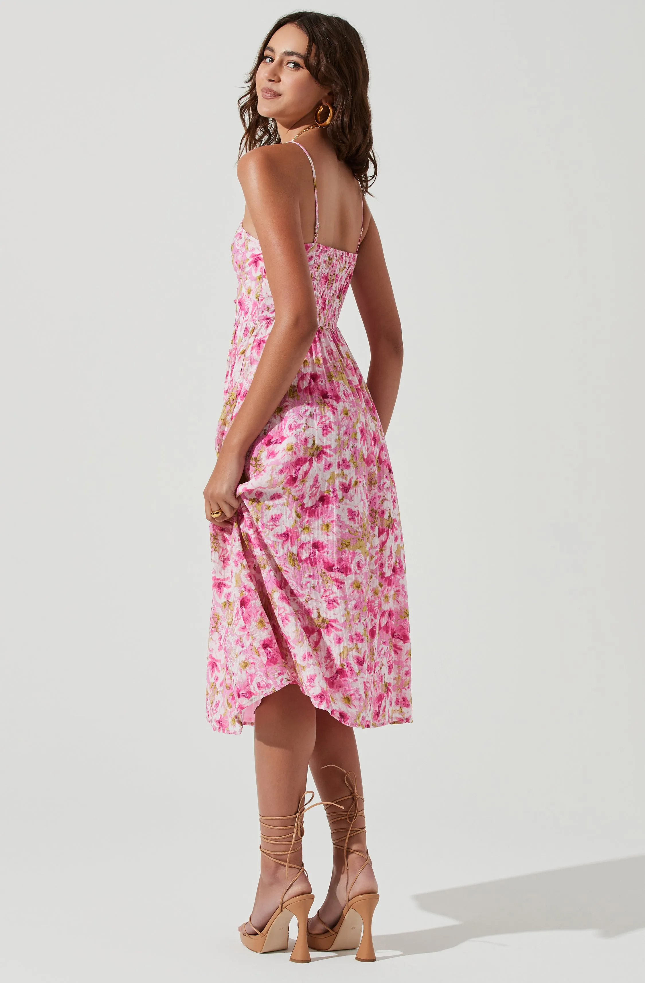 Ferreira Floral Bustier Midi Dress