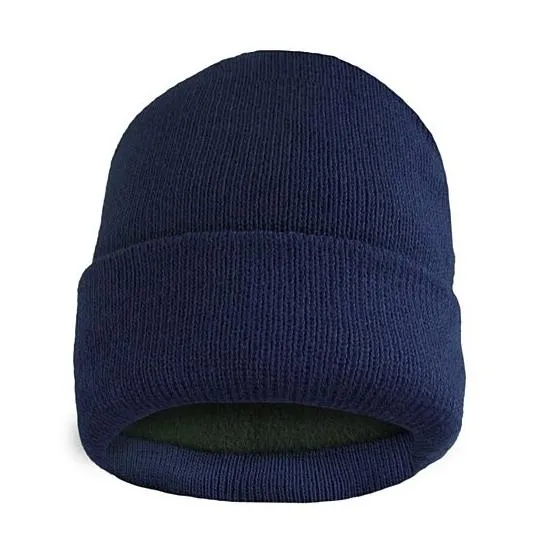 Fleece Lined Fold Over Thermal Winter Hat