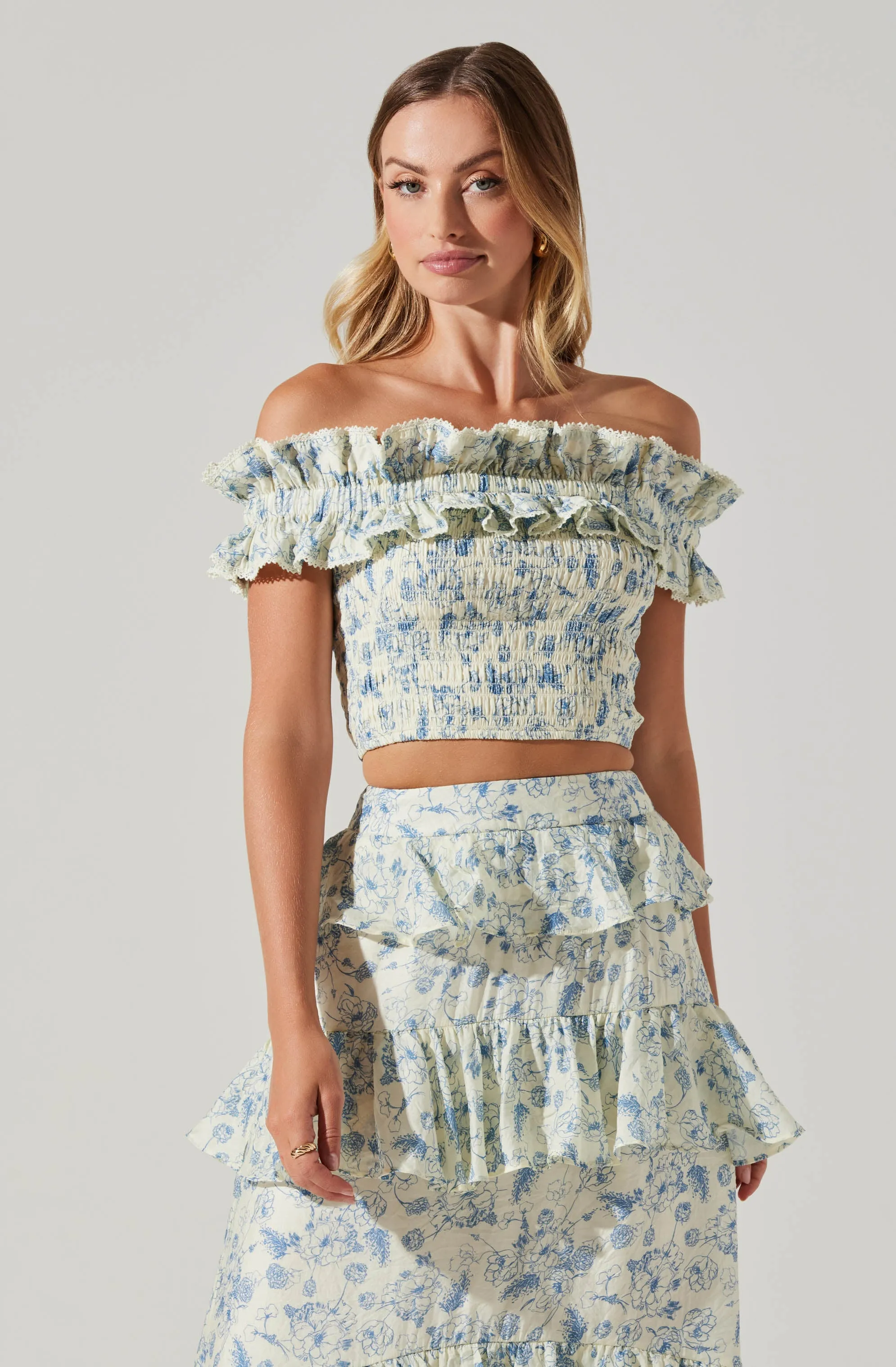 Foufette Off Shoulder Floral Top