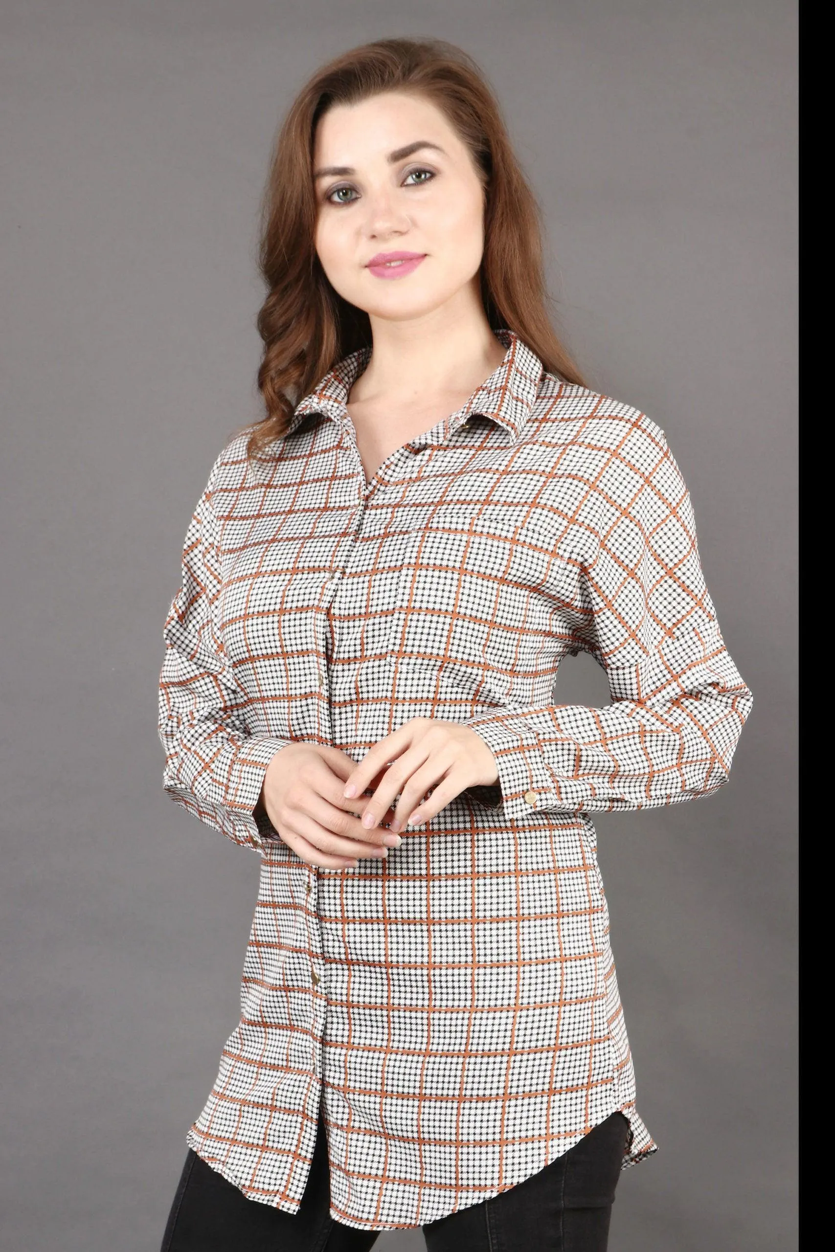 Grey Checked Shirt