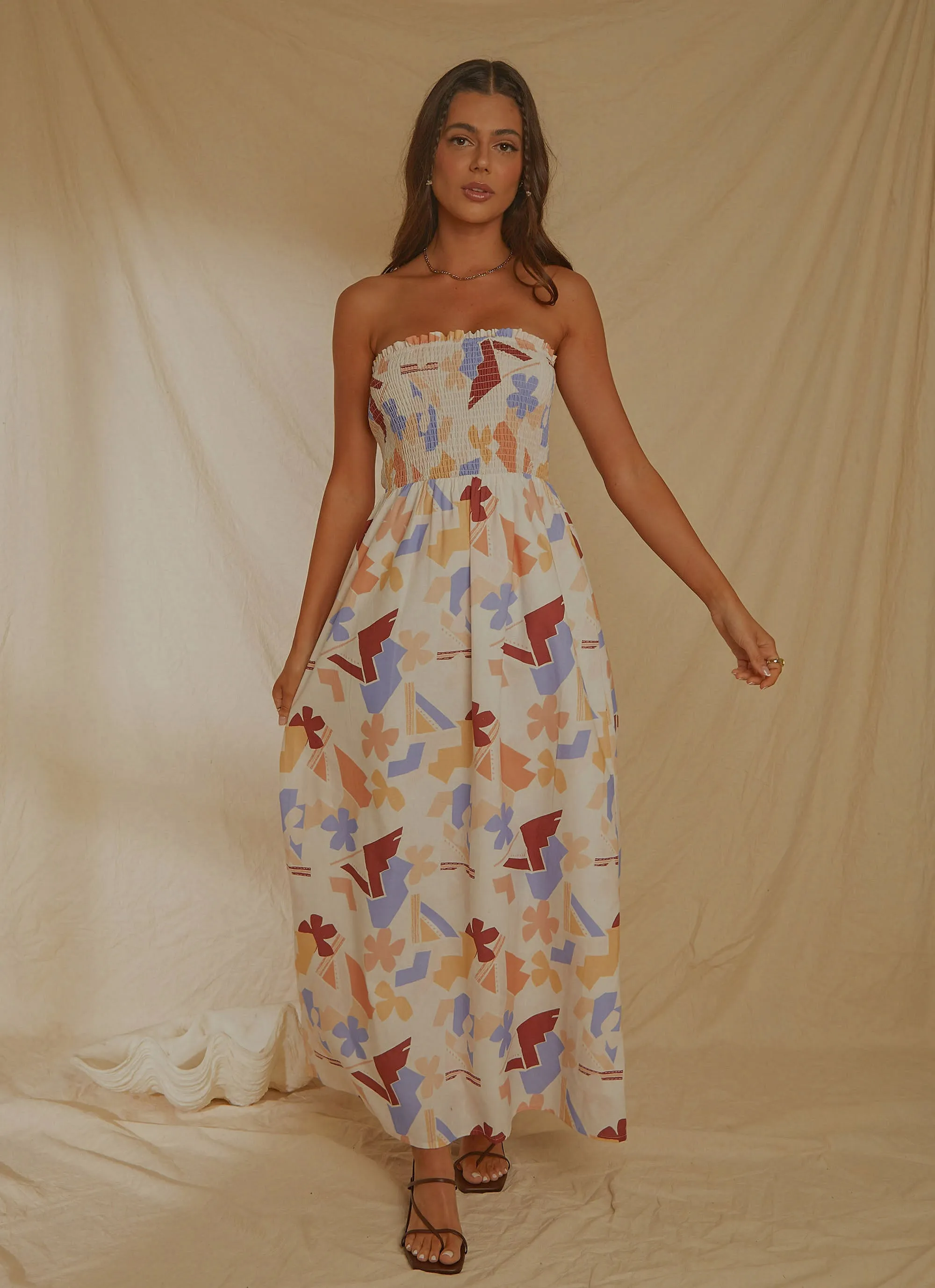 Holiday Sun Maxi Dress - Abstract Resort