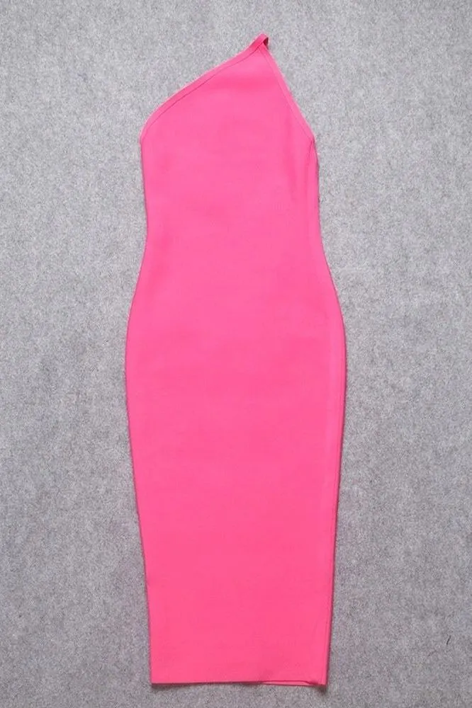 Joi Bodycon Midi Dress - Hot Pink