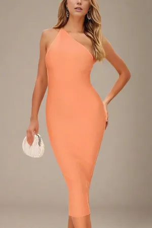 Joi Bodycon Midi Dress - Peach