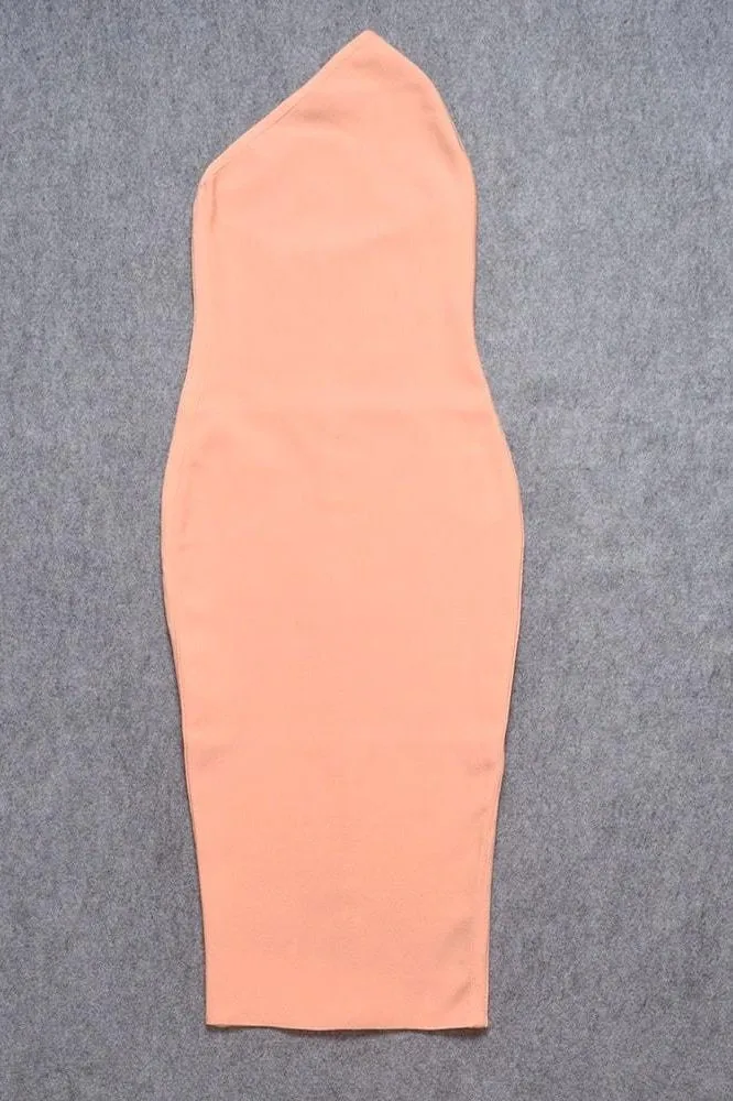 Joi Bodycon Midi Dress - Peach