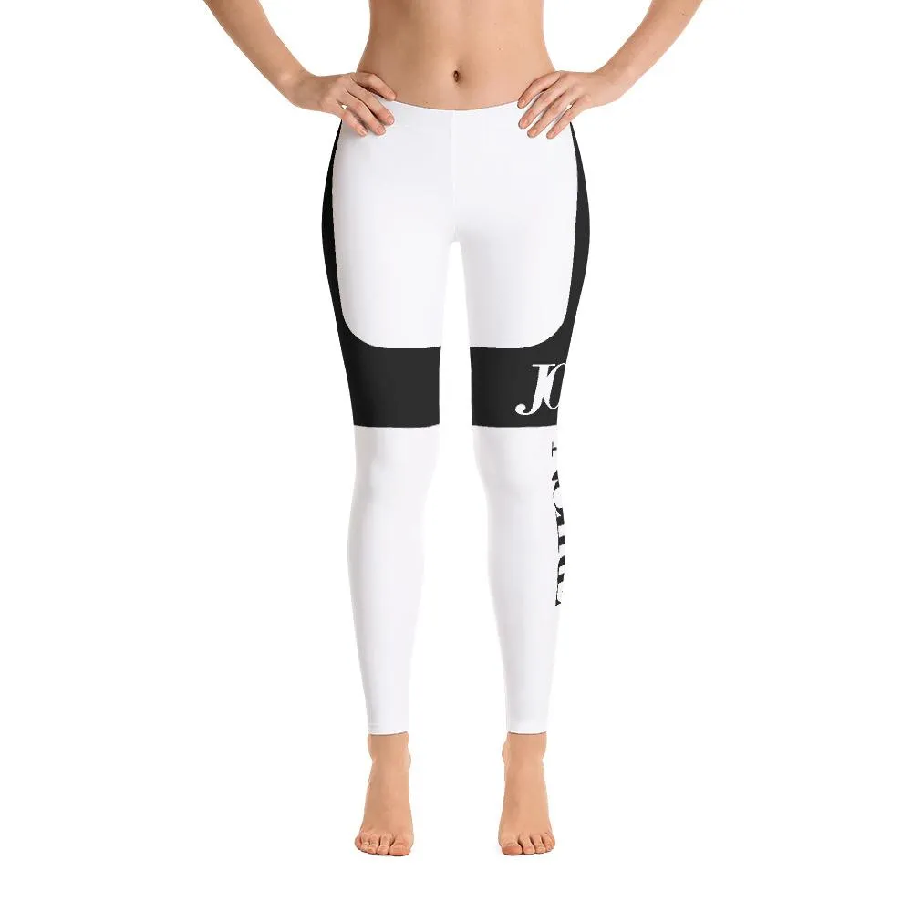 JOLIE NOIRE Leggings White/Black (Plus)