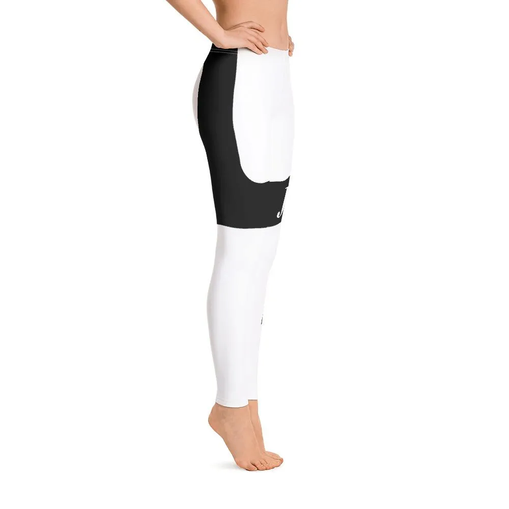 JOLIE NOIRE Leggings White/Black (Plus)