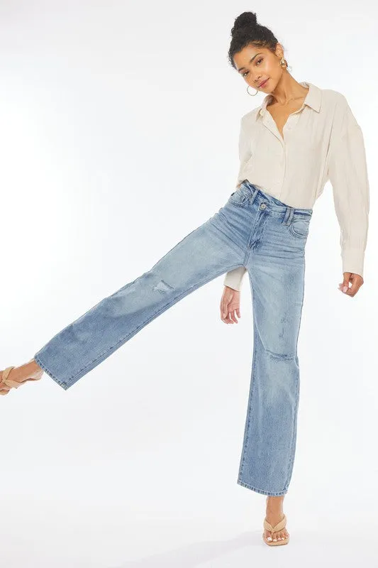 Kan Can 90's Wide Leg Straight Jeans