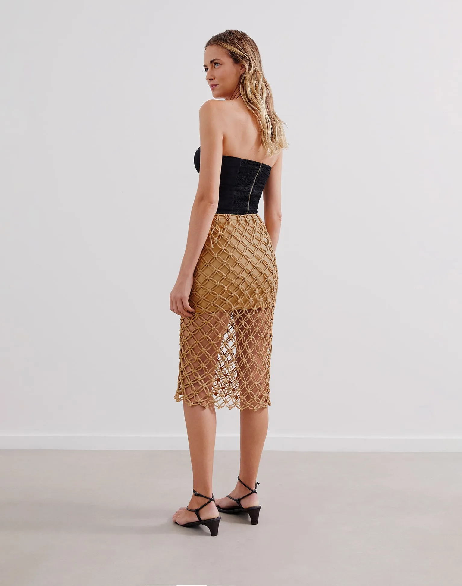 Kim Midi Skirt (exchange only) - Walnut