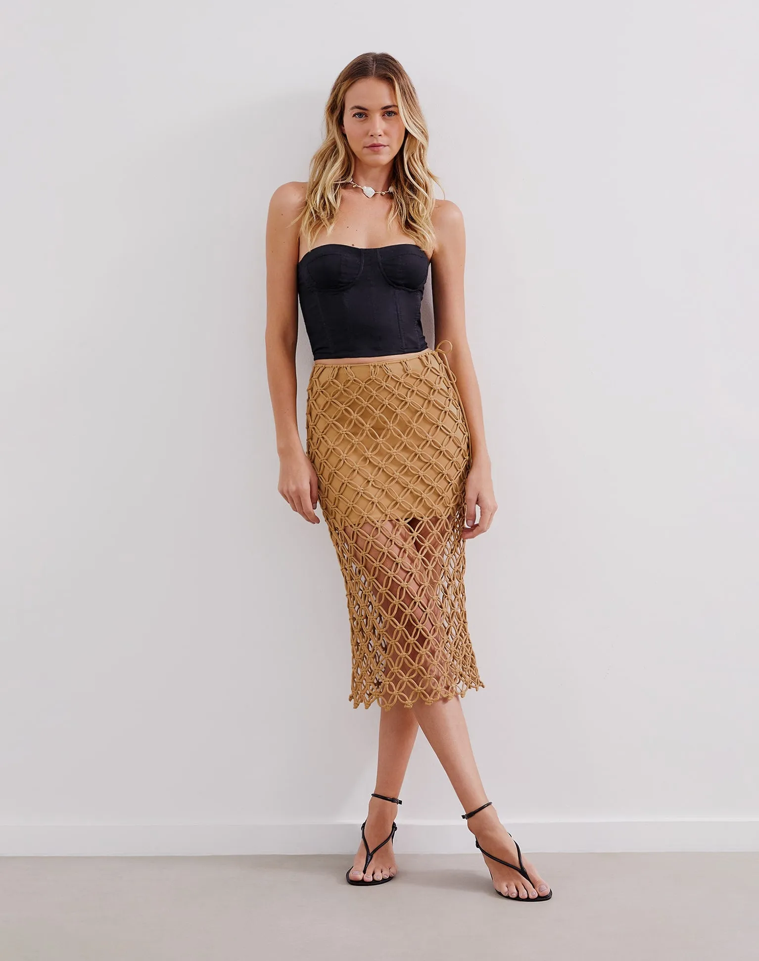 Kim Midi Skirt (exchange only) - Walnut