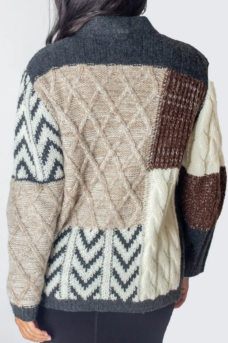 LAINEY CARDIGAN (PATCHWORK)