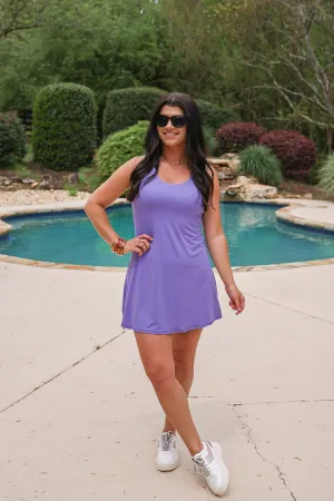 Lavender Tennis Romper Dress