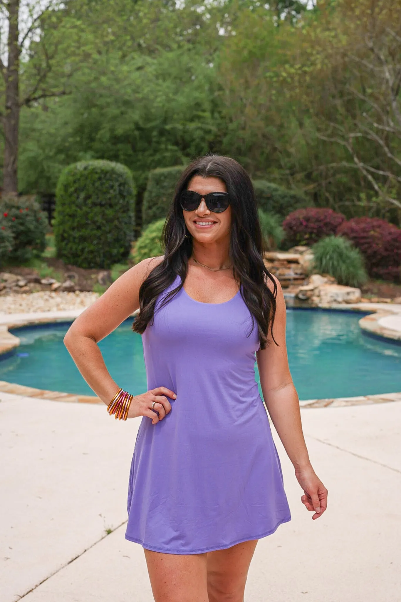 Lavender Tennis Romper Dress