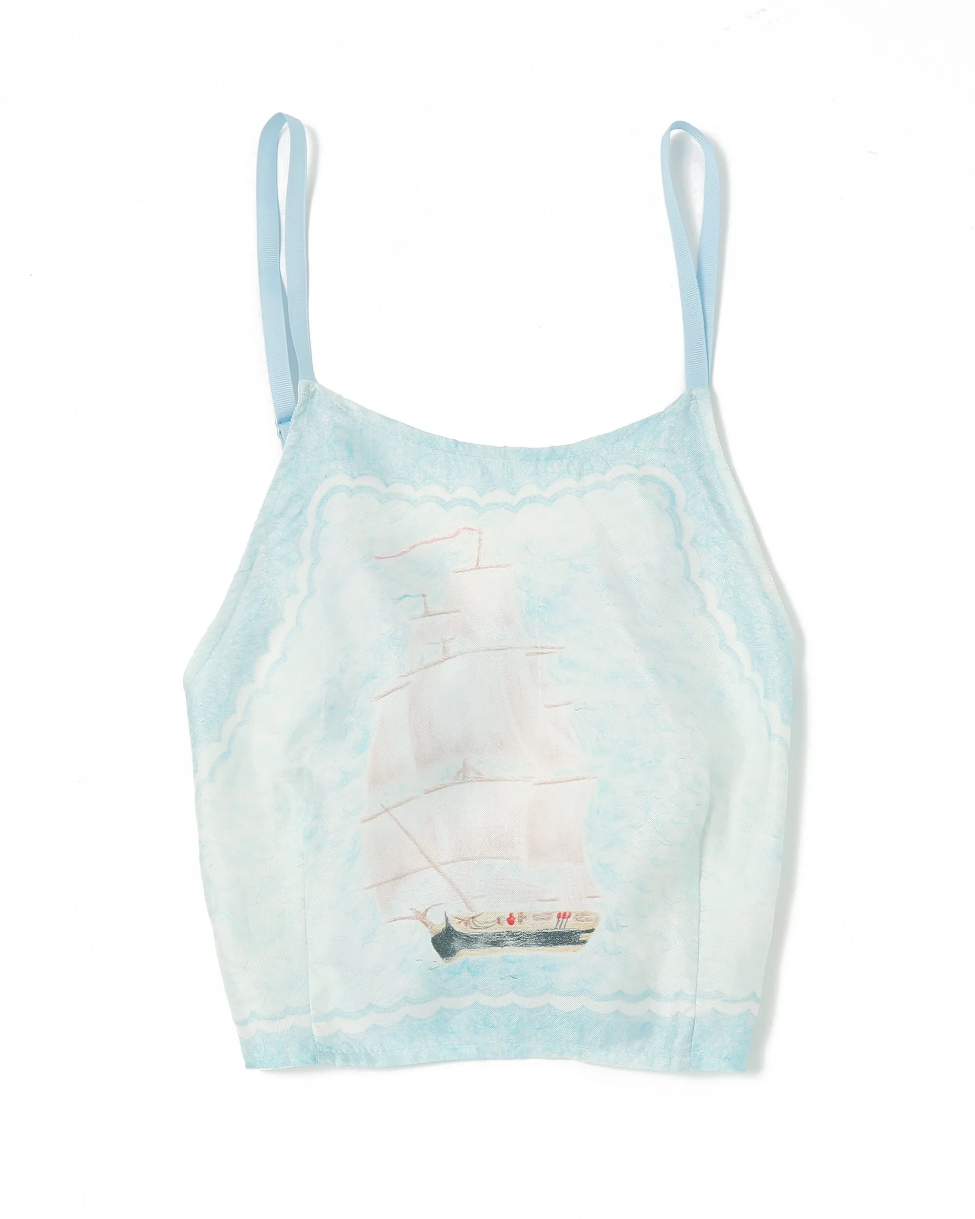 <b>yuhan wang</b><br>sailboats printed camisole / sailboat print