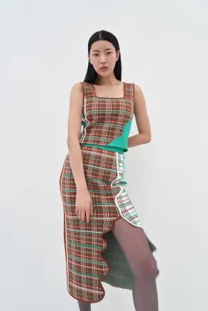 MAISIE ECO COLORBLOCKED MIDI SKIRT